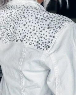 Bar T Boutique LLC Tia Designs Studded Jacket - White What's New!