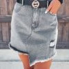 Bar T Boutique LLC Lennox Vintage Black Denim Skirt What's New!