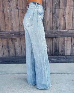 Bar T Boutique Bex Wide Leg Button Jeans What's New!