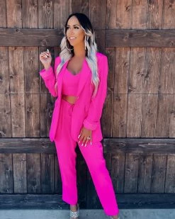 Bar T Boutique LLC What's New! Dream Life 3 Piece Set - Fuchsia