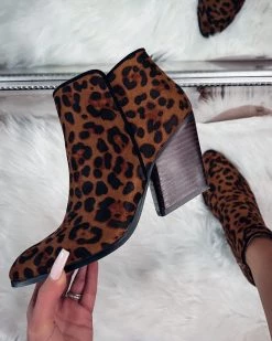Bar T Boutique Jasmine Leopard Booties