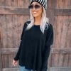 Bar T Boutique Promise Keeper Hi-Lo Sweater - Black What's New!