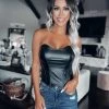 Bar T Boutique LLC Have It Your Way Leather Corset Top