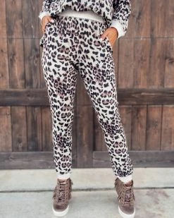 Bar T Boutique Bottoms Fast Pace Leopard Joggers