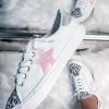 Bar T Boutique Daisy Glitter Star Leopard Sneakers