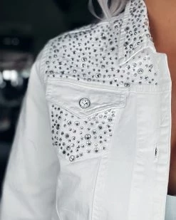 Bar T Boutique LLC Tia Designs Studded Jacket - White What's New!