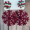 Bar T Boutique Red Snowflake Glitter Earrings What's New!