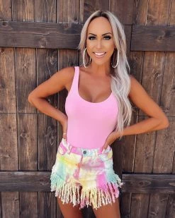 Bar T Boutique LLC Sea Breeze Bodysuit - Pink What's New!