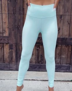 Bar T Boutique Bottoms No Limits Athletic Leggings - Light Sage