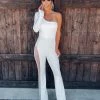 Bar T Boutique What's New! Hidden Gem Rhinestone Jumpsuit - White