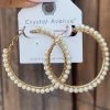 Bar T Boutique Pearl Hoop Earrings