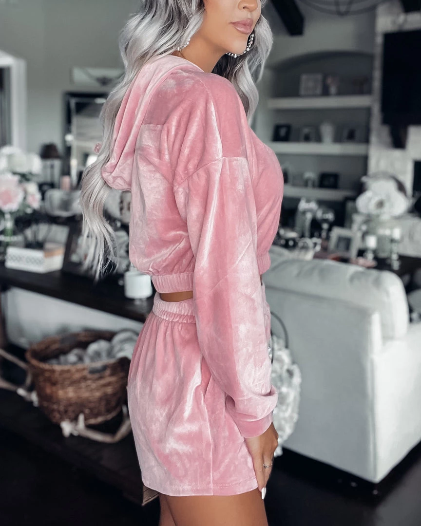 Bar T Boutique LLC Bellami Velour Hoodie Set - Mauve What's New! 2 Bar T Boutique LLC Bellami Velour Hoodie Set - Mauve What's New!