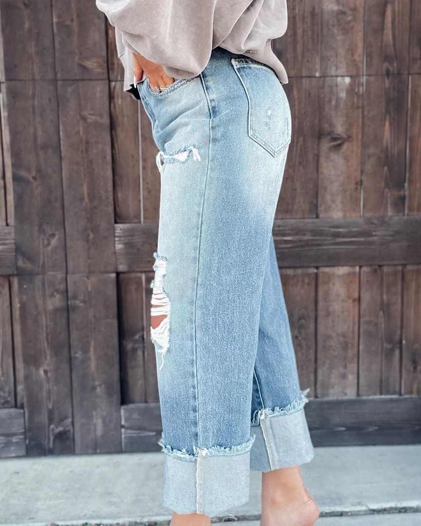 Bar T Boutique Sarasota Distressed Dad Jeans 2 Bar T Boutique Sarasota Distressed Dad Jeans