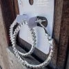 Bar T Boutique LLC What's New! Divine Rhinestone Hoop Earrings - Silver AB