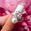 Bar T Boutique LLC Brilliantly Beautiful Pearl CZ Ring