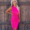 Bar T Boutique LLC What's New! Little London Wrap Dress - Fuchsia
