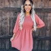 Bar T Boutique LLC What's New! Chic Reputation Smocked Dress - Dark Rose