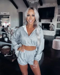 Bar T Boutique What's New! Hustle Set - Heather Grey