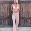 Bar T Boutique Wedding Party Sequin Jumpsuit - Blush
