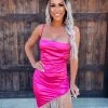 Bar T Boutique Rogue Rhinestone Dress - Fuchsia What's New!