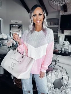 Bar T Boutique Spring Forward Colorblock Sweater Back In Stock