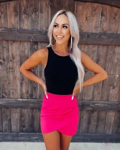 Bar T Boutique LLC Paradise Passion Sleeveless Bodysuit - Black What's New!