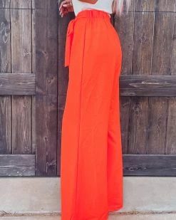 Bar T Boutique LLC Paradise Palazzo Pants - Neon Coral