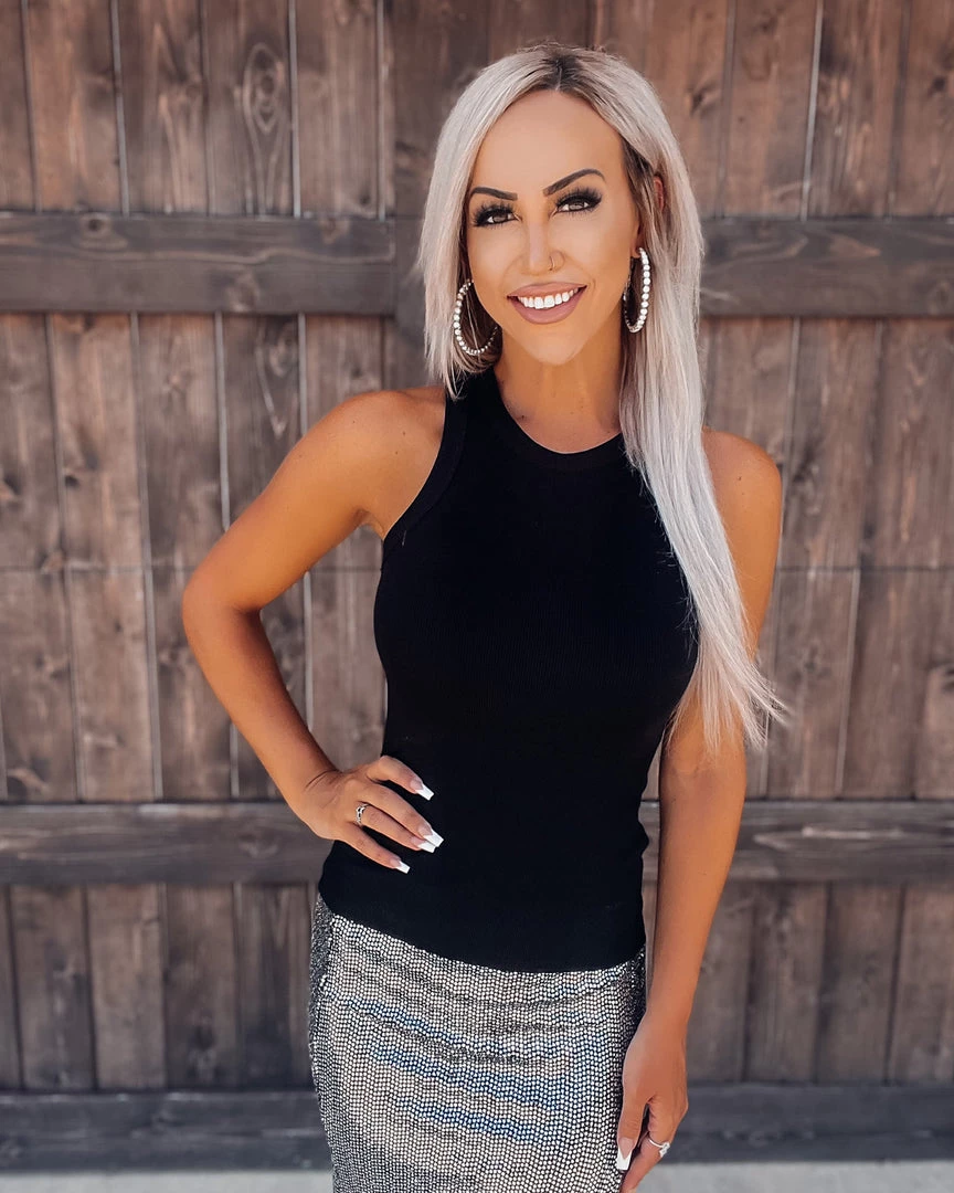 Bar T Boutique LLC Summer Of Love Tank - Black Barbie Girl