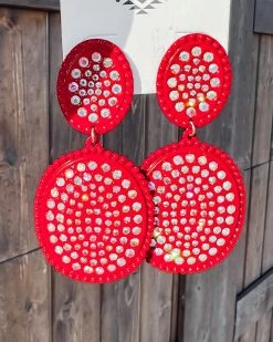 Bar T Boutique LLC Ember AB Earrings - Red What's New!