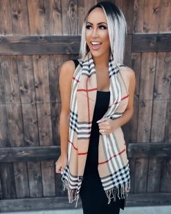 Bar T Boutique Designer Plaid Scarf