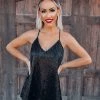 Bar T Boutique Delilah Sequin Tank Top - Black What's New!