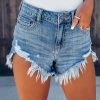 Bar T Boutique LLC Tyra Cut Off Frayed Denim Shorts