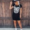 Bar T Boutique What's New! Rock N Roll Distressed Graphic Dress