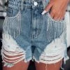 Bar T Boutique LLC What's New! Nash City Rhinestone Denim Shorts