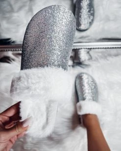 Bar T Boutique Roxy Glitter Fur Slip Ons Back In Stock