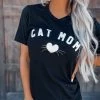 Bar T Boutique LLC What's New! Cat Mom Tee - Black