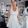 Bar T Boutique What's New! Sweet Bliss Sequin Dress - White/Silver
