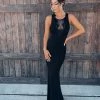 Bar T Boutique LLC What's New! Crowd Pleaser Mesh Maxi - Black