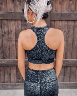 Bar T Boutique Fearless Foil Twist Front Sports Bra