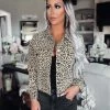 Bar T Boutique Outerwear Just What You Need Leopard Denim Jacket