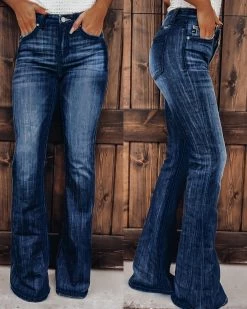 Bar T Boutique What's New! Rylee Flare Jeans - Dark Wash
