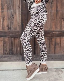 Bar T Boutique Bottoms Fast Pace Leopard Joggers