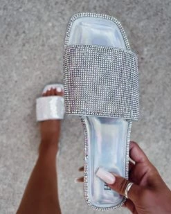 Bar T Boutique LLC Summer AB Sandals - Silver