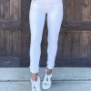 Bar T Boutique LLC Amelia Frayed Hem Skinnies - White