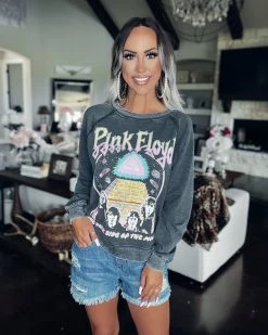 Bar T Boutique LLC What's New! Pink Floyd Graphic Sweatshirt