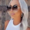 Bar T Boutique All Eyes On Me Oversized Sunglasses - Gradient Gray What's New!