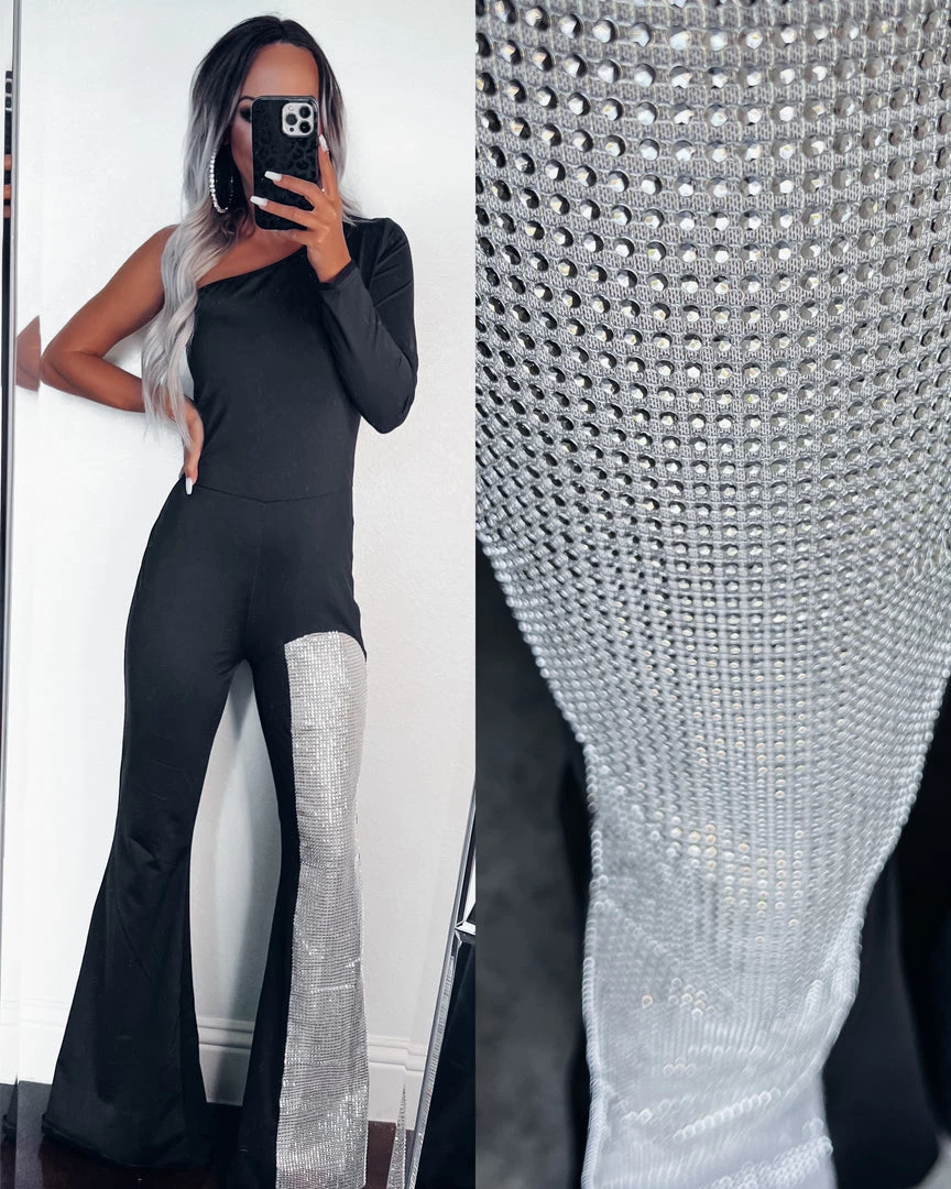 Bar T Boutique LLC Cutting Edge Rhinestone Jumpsuit What's New! 1 Bar T Boutique LLC Cutting Edge Rhinestone Jumpsuit What's New!