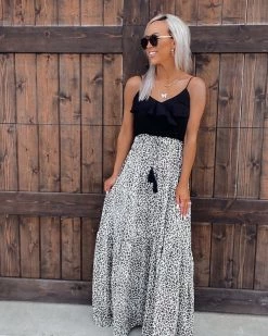 Bar T Boutique Boho Soul Maxi Dress - Leopard