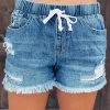 Bar T Boutique LLC McKenzie Denim Jogger Shorts What's New!