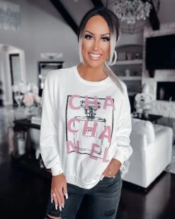 Bar T Boutique Cha Cha Nel Sweatshirt What's New!